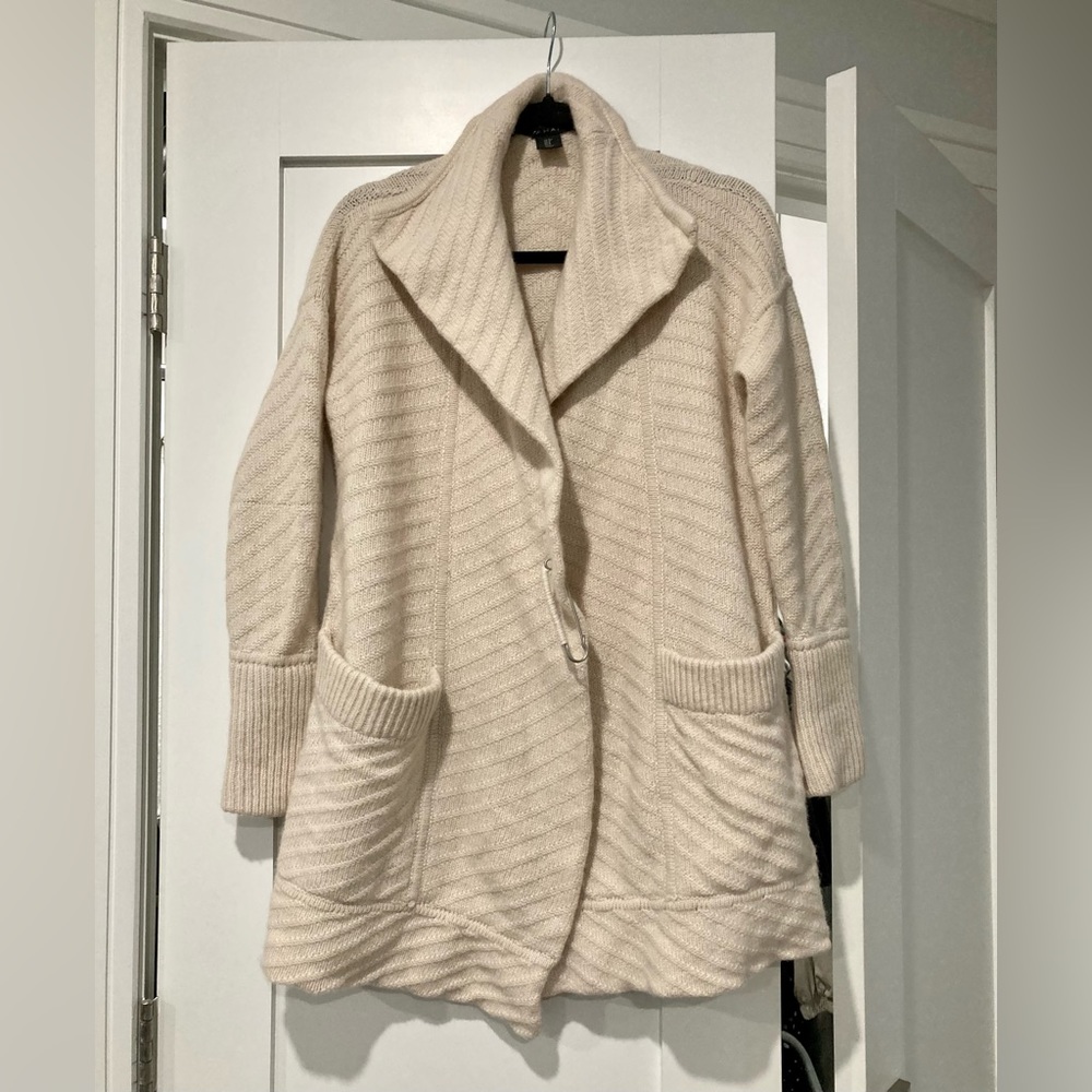 Tahari Beige Wool Cardigan (S/M)